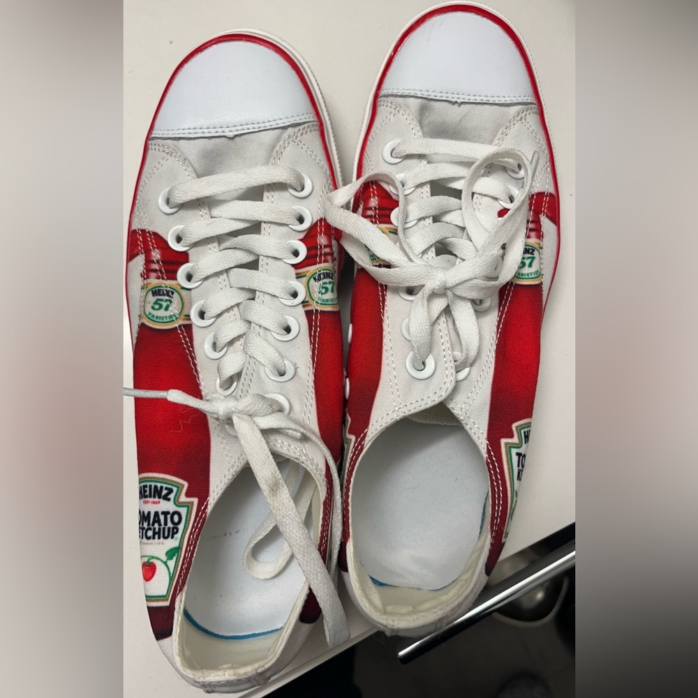 Heinz Ketchup Red and White Sneakers